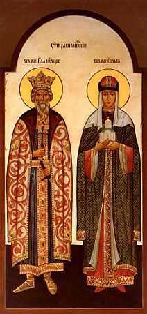 Икона Святых Равноапостольных князей Владимира и Ольги